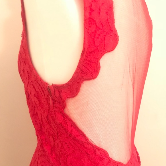 Urban Outfitters red lace dress - Picture 4 of 8